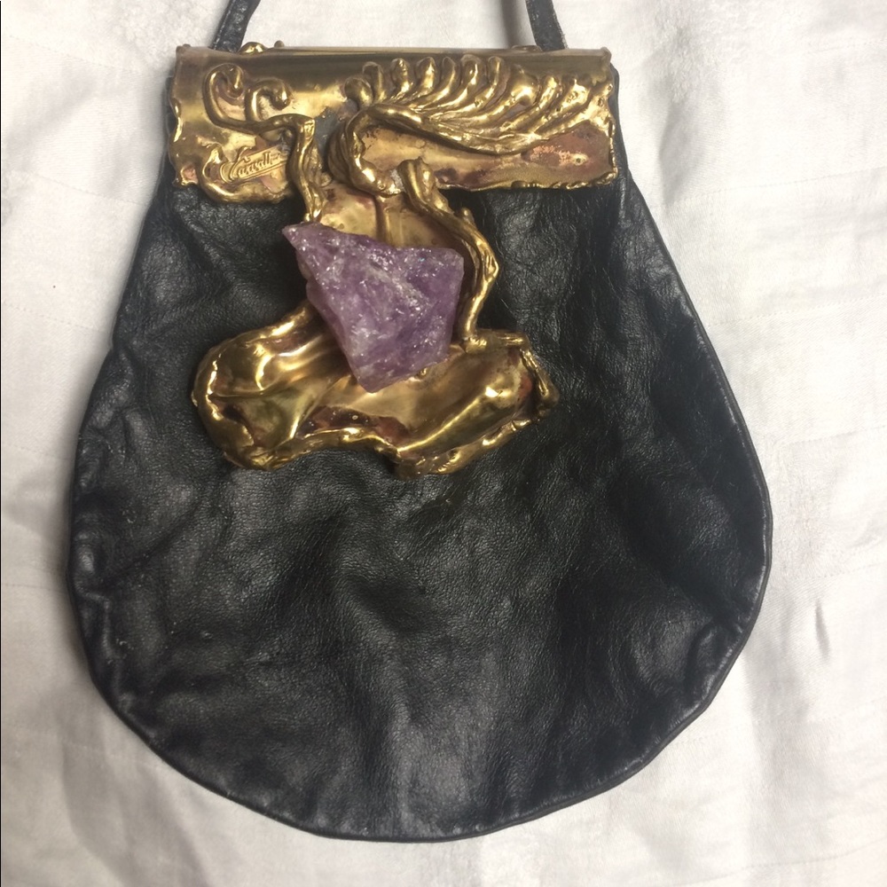 Vintage 1970s modernist Carvalhu leather bag